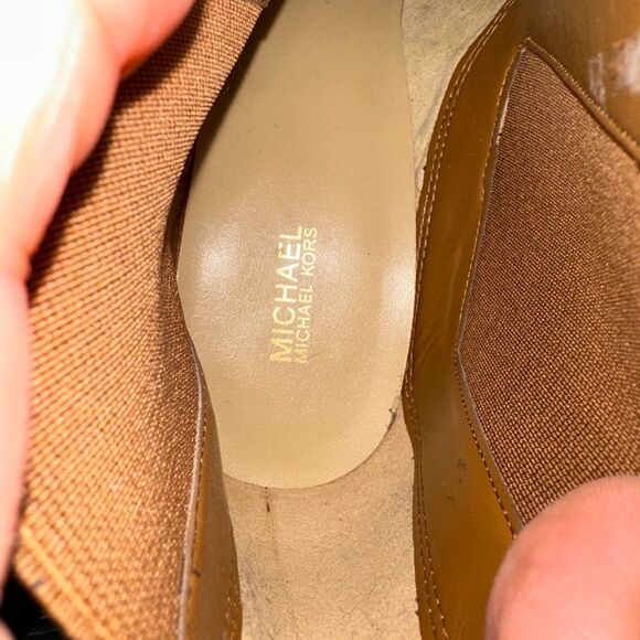 Michael Michael Kors Lottie Suede Booties 11M New Brown - Picture 7 of 7